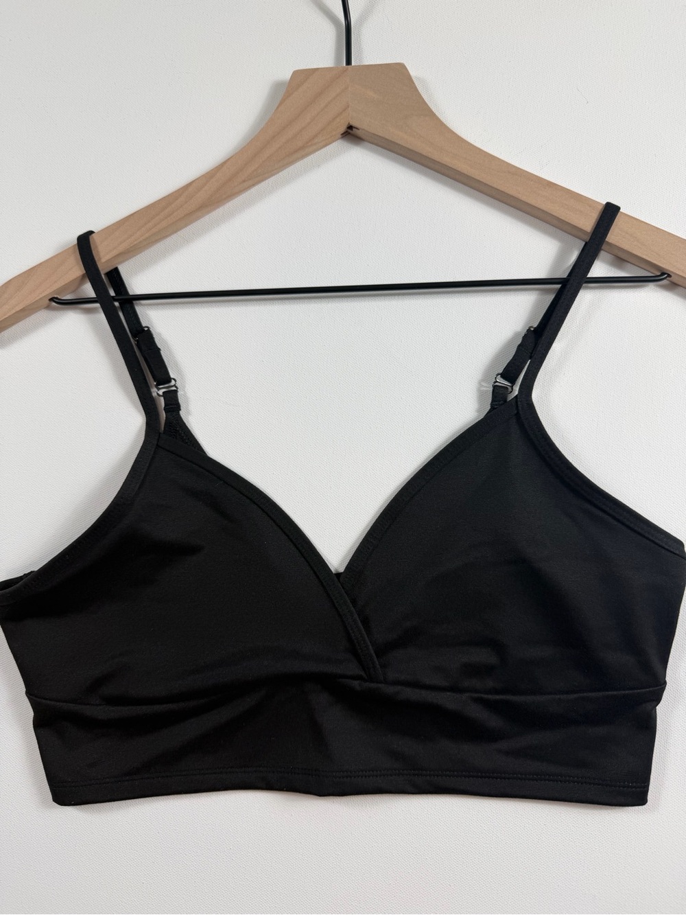 Victoria's Secret Sport Black Seamless Wireless Bralette Adjustable Strap S